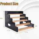 5-Tier Shot Glass Display Rack, Shot Glass Display Shelf, Holds 35 Glasses For Home And Bar Birthday Party Displays