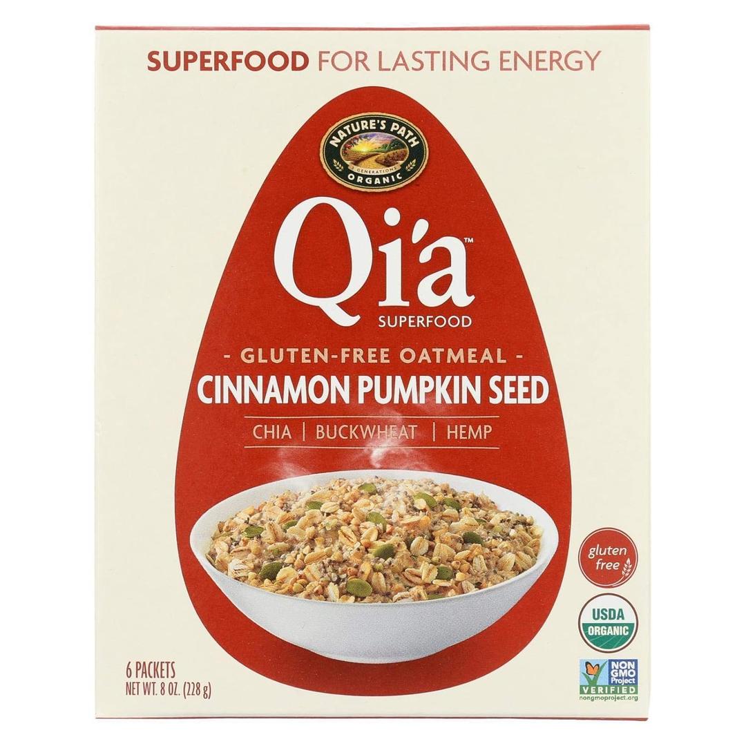 Qia Cinnamon Pumpkin Seed Gluten Free Oatmeal, Pack Of 3, BB Date Jan 24, 2025