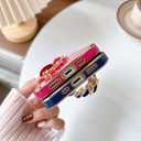 Caseative for iPhone Xr Case, Plating Love Heart Wrist Strap Chain Bracelet Soft Compatible with iPhone Case for Women Girls (White,iPhone Xr)