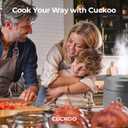 CUCKOO Micom Rice Cooker 3-Cup Uncooked / 6-Cup Cooked with Nonstick Inner Pot, Small Rice Maker with 8 Menu Options, Fuzzy Logic Technology, Auto Clean, Quick Rice Mode, Gray (CR-0375FG)