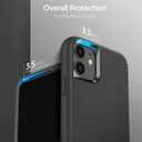 2 x ORIbox for iPhone 13 mini Case for iPhone 12 mini Case Black, [10 FT Military Grade Drop Protection], The Liquid Silicone Heavy Duty Shockproof Anti-Fall Case for iPhone 13/12 mini,5.4 inch, Black