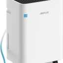 5,000 Sq.Ft Energy Star Dehumidifier For Basement,80 Pints Quiet Dehumidifiers For Home,Large Room, Bedroom With Drain Hose, 1.35 Gallon Water Tank,Smart Humidity Control & Display,4 Operation Modes