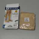 Truform 15-20 mmHg Compression Stockings for Men and Women, Knee High Length, Open Toe, Beige, Large