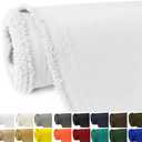 Waterproof Canvas Fabric by The Yard 58" W 600D Upholstery Polyester Material Indoor Outdoor Water Resistant Fabric for Chair Cushion Furniture Cover Sewing DIY Cloth, 1 Yard White (1 Yard 55" x 36" (Pre-cut))