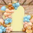 MODFUNS Light Yellow Arch Cover 3.3x6.6ft Spandex Wedding Arch Cover Stretchy Chiara Arch Backdrop Covers Double Sided Arch Stand Covers Arch Wall Backdrop Covering for Happy Birthday Party Arch Stand