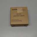 SUNVIE 2 Pack LED 120V Spot Lights Indoor, 3W Up Lights Floor Spotlight, 3000K Up lights Indoor Accent Lighting for Plants Pictures Artwork, 5.9 FT Cord with Foot Switch (Black)