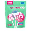 SmartSweets Lollipops, 3oz, Blue Raspberry & Watermelon Flavors, Hard Candy with Low Sugar (1g), Low Calorie (40), No Artificial Sweeteners, Plant-Based, Gluten-Free