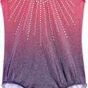 Leotards for Girls Gymnastics Toddler Dance Clothing Ballet Tutu Sparkles Black Blue Purple Colorful Ribbons 5-6Y
