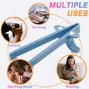 4 PCS Finger Chopsticks for Gamers - Cute Wheat Straw Office Snack Chopsticks - Snack Grabber & Chip Helper Tool - Reusable Non-Slip Gaming Snacking Solution