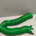 Retractable Garden Hose 66 FT, EVA Flexible Curly Water Pipes with 7-Pattern Spray Nozzle for Boat, Greenhouse, Yard, Patio, Green