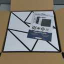 12-Pack Felt Acoustic Panels,12"x12"x0.4" Soundproof Wall Panels, Peel & Stick Sound Proof Foam Panels for Walls, Geometric Noise Reduction Panels for Home Office, Studio (White on Black)