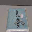 sense gnosis Blue Hand Towel Set of 2 Super Soft 100% Cotton Highly Absorbent Elegant Jacquard Leaves Pattern Decorative Hand Towels for Bathroom Home 13x 29 Inch