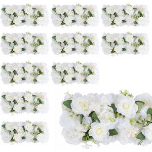 Flower Centerpieces for Tables - 10 Pack Wedding Arch Artificial Flowers White Arrangements Center Piece for Reception, Living Room, Kitchen, Dining Table Runner Decorations