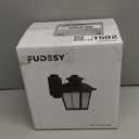 FUDESY Outdoor Wall Lantern, Exterior Waterproof Porch Light, Plastic Material Wall Sconce Light Fixture for Front Door, Garage, Patio, White, FDS746E26W (Bulb Included) (No Sensor)