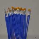 36 Pcs Paint Brushes Bulk, Flat and Tip Round Acrylic Paint Brushes, Nylon Hair Artist Brush for Classroom Crafts All Purpose Oil Watercolor, Face Nail Painting Touch Up