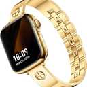 Missair Compatible with Apple Watch Band 38mm 40mm 41mm 42mm 44mm 45mm 46mm 49mm, Stainless Steel Metal Strap Women Dressy Bracelet Wristband for iWatch Series 11 10 9 8 7 6 5 4 3 2 1 SE Ultra