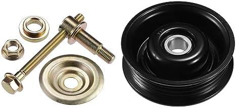 Drive Belt Tensioner Assembly Accessory Idler Pulley No.8844026100 for Toyota T100 95-98 Black Metal