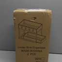 DEKAVA Under Sink Organizer 2 Pack, Bathroom Cabinet Organizer, 2 Tier Sliding Cabinet Basket Organizer Drawer, Multi-Purpose Bath Collection Baskets for Bathroom (Black)