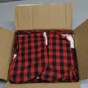 TWSANTAMAS 36 Pack Mini Christmas Stockings, 7 Inch Red Buffalo Plaid, Hanging Decorations for Fireplace Mantel, Home Holiday Decor