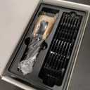 Dog Clippers for Grooming Heavy Thick Hair & Coats, 7500rpm Low Noise Cordless Pet Shaver, Dog Grooming Kit with Paw Trimmer Nail Grinder for Small Large Dogs (Black&white)