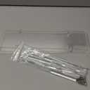 Acrylic Display Riser Stand Shelf Clear 4 Tier Cupcake Stand Perfume Display Holder Figures Desktop Decoration and Organizer Showcase Toys Retail Display Rack Candy Dessert Buffet 4 Step Collection (1 PACK)