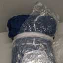 Bigacogo Chunky Knit Throw Blanket for Couch, 51x63 inches, 100% Hand Knitted with Thick Jumbo Chenille Yarn, Cozy Soft Large Rope Knot Cable Crochet Blankets for Sofa Bed Living Room, Deep Sea Blue