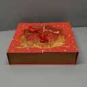 GWHOLE Christmas Advent Calendar 2025, 24 Days Advent Countdown Gift Boxes Refillable Christmas Countdown Calendar Gift Boxes for Gift Wrap Xmas Decoration (Red)