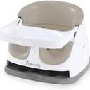 Ingenuity Baby Base 2-in-1 Booster Feeding and Floor Seat with Self-Storing Tray - Cashmere