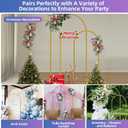 Hemmotop Metal Arch Backdrop Stand Set of 3, 6ft, 6.6ft, 7.2ft Wedding Arch Frame for Backdrop, Balloons, Flowers, Garden Dcor, Gold Arched Stand for Birthday, Baby Shower, Graduation Party, 3 Pieces
