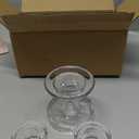 Unity Candle Holder - Glass Candle Holder for Pillar Candle and Taper Candle, Clear Unity Candle Holder Set of 3, Decorative Candlestick Holder Glass Candle Stand for Wedding Table Centerpiece Dinning