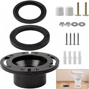 RV Toilet Seal & 3" Socket Floor Flange Kit for Dometic 300/310/320 Replacement Parts 385345892, 385311658, 385311652 3-in-1 Repair Kit
