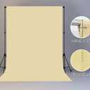 Tan Portrait Backdrop 8x10ft Zoom Meeting Photo Studio Shooting Props