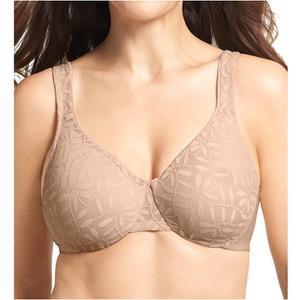 Olga Women's Sheer Leaves Minimizer Bra (40C)