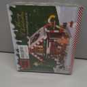 Christmas Gingerbread House Building, Christmas Village House Building Set, Contain Christmas Tree and Train, Xmas Brick Toy Gifts for Adults Teens and Kids 1288PCS (Brown)