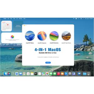 64GB- 4-in-1,Bootable MacOS Tahoe 26Sequoia 15Sonoma 14High Sierra 10.13.6, USB Drive 3.2, Reinstall/Recovery/Restore Mac OS X