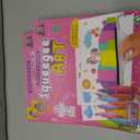 2 x Squeegee Rainbow Squeeze Art Kit for Kids - Princess & Unicorn Design | Kids Stickers Included, Mess Free Paints, Girls Birthday Gifts Age 6-7 8 10, Develops Fine Motor Skills, STEAM Activity, Compact