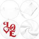 Valentines Sweatshirt for Women Glitter Love Graphic Shirts Casual Valentines Long Sleeve Pullover Tops (White, XL)