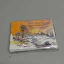 Watercolor Christmas cards with envelopes, pack of 20, 5x7in, printed in England - with Carol, 'O Come all Ye Faithful'. Christmas cards bulk