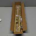 Curtain Rods for Windows 28 to 48-60 Inches, 5/8 Inch Gold Adjustable Small Curtain Rod Set with Brackets for Bedroom Living Room