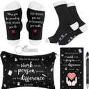 5 Pack Nurse Appreciation Gifts Set for Women May You Be Proud of The Work You Do Nurse Appreciation Makeup Bag Socks Pen Keychain Notebook Gifts for Nursing Assistant Graduation Party Favors