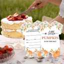 Fall Pumpkin Baby Shower Invitations Floral a Little Pumpkin Is on the Way Baby Shower Invitations Set of 20 Invites with Envelopes