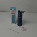 Swigina [2-IN-1 LID] Insulated Water Bottle with Silicone Boot (36hrs Cold/ 18hrs Hot) - DIY Stickers, Leakproof, BPA Free, 24 oz