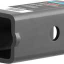 CURT 45405 Trailer Hitch Receiver Adapter Reducer Sleeve, 2-1/2 to 2-Inch, Carbide Black Powder Coat