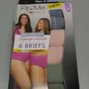 Fruit of the Loom Women's Plus Size Underwear Briefs, Fit for Me, Designed to Fit Your Curves