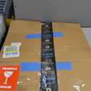 C-Shaped Handmade Solid Wood End Table, Side Table for Couches, Sofa Tables Slide Under Couch for Living Room, Over Couch TV Tray Table for Small Spaces (Medium, Chestnut)