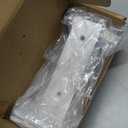 WEKIS 6 Inch Floating Shelf Brackets White, Hidden Invisible L Shelves Brackets, 1/5 Inch Heavy Duty Metal Industrial White Shelf Bracket Hardware Supports, 6 Pack Brackets for Wood Shelves