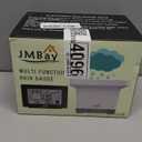 Digital Rain Gauge Outdoor with Thermometer, Self-Emptying Wireless Rain Gauges Outdoors Best Rated, High Precision Electronic Remote Rain Collector, Freeze Proof Automatic Rain Measure Gauge for Yard