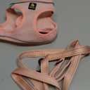 BELLA & PAL Step in Vest Harness for Small and Medium Dogs, No Pull Small Dog Harness with Leash Set, Comfortable Air Mesh Dog Vest Harness with Reflective Strip (Coral Pink, S)