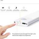 Under Cabinet Lights,60 LED Rechargeable Battery Operated Motion Sensor Light Indoor, 2 Pack Magnetic Dimmable Closet Lights, Wireless Under Counter Lights for Kitchen Stairs Hallway