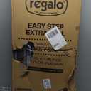 Regalo Easy Step Extra Tall Walk Thru Baby Gate, Bonus Kit, Includes 4-Inch Extension Kit, 4 Pack of Pressure Mount Kit and 4 Pack of Wall Mount Kit, Platinum
